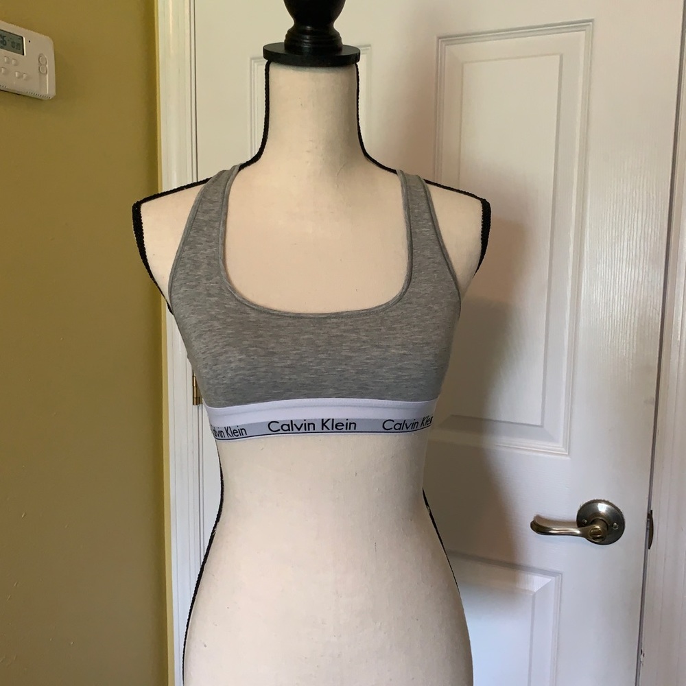 Calvin Klein Grey Comfort Sports Bra (S)
